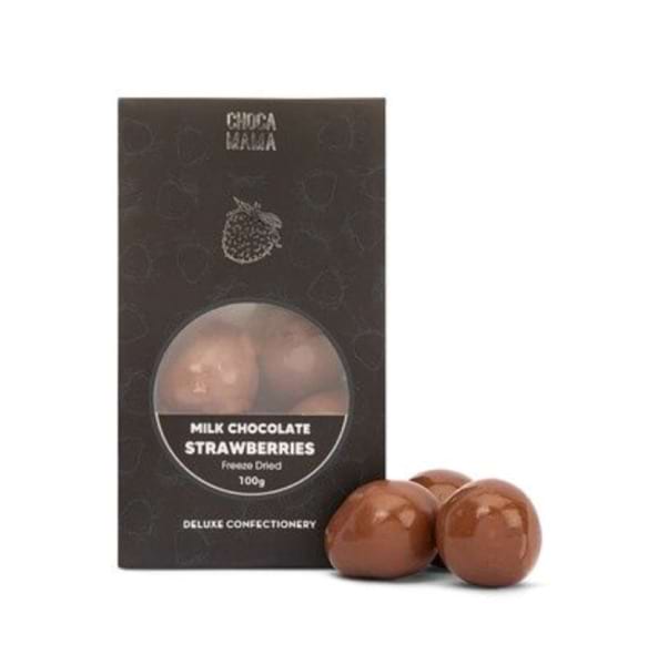 Milk Chocolate Freeze Dried Strawberries 100g